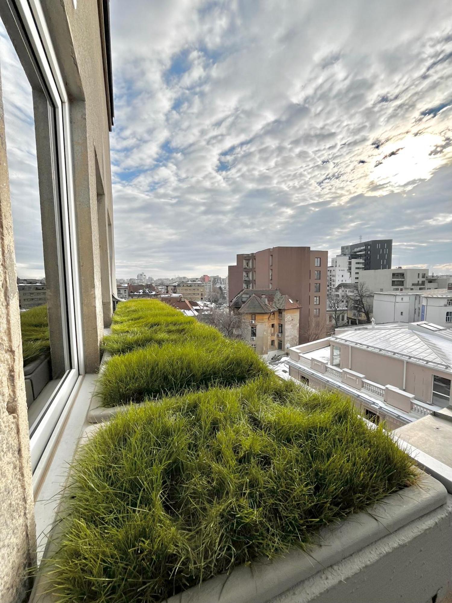 Terrace View Downtown Studio Boekarest Buitenkant foto